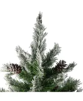 Northlight 4' Flocked Angel Pine Artificial Christmas Tree - Unlit