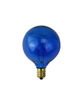 Northlight Pack of 25 Incandescent G40 Blue Christmas Replacement Bulbs