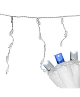 Northlight Set of 100 and Pure White Led Wide Angle Icicle Christmas Lights