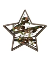 Northlight 15.25" Mixed Branches in Star Wood Frame Table or Wall Decoration