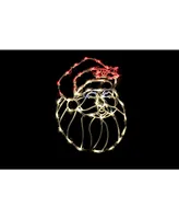 Northlight 18" Lighted Santa Christmas Window Silhouette Decoration