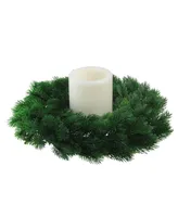 Northlight 16" Decorative Green Pine Artificial Christmas Wreath- Unlit