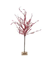 Northlight 50" Festive Red Berries Artificial Christmas Tree Decoration - Unlit