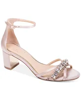 Jewel Badgley Mischka Women's Giona Block Heel Evening Sandals