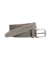 Johnston & Murphy Perfed Suede Belt