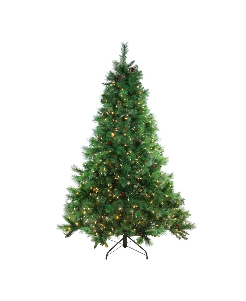 Northlight 7.5' Pre-Lit Led Instant-Connect Denali Mixed Pine Artificial Christmas Tree - Dual Lights