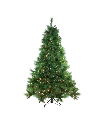 Northlight 7.5' Pre-Lit Led Instant-Connect Denali Mixed Pine Artificial Christmas Tree - Dual Lights