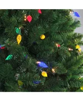 Northlight 7.5' Pre-Lit Huron Pine Artificial Christmas Tree - Dual Lights