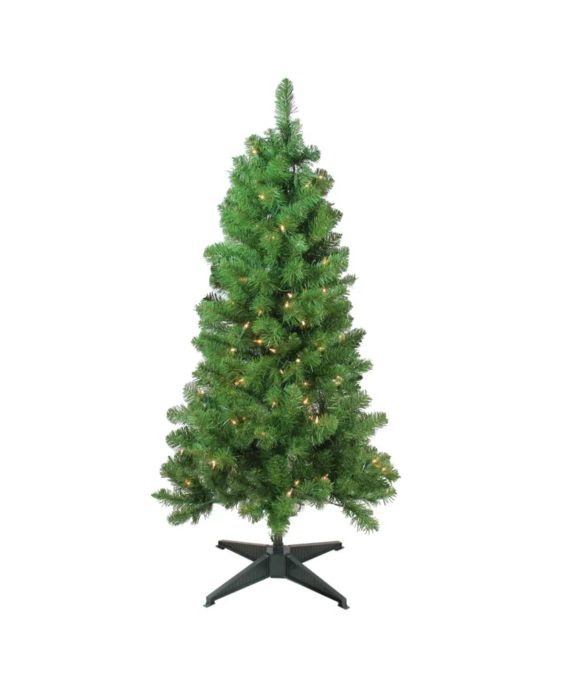 Northlight 2' Pre-Lit Noble Pine Artificial Christmas Tree- Clear Lights