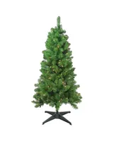 Northlight 2' Pre-Lit Noble Pine Artificial Christmas Tree- Clear Lights