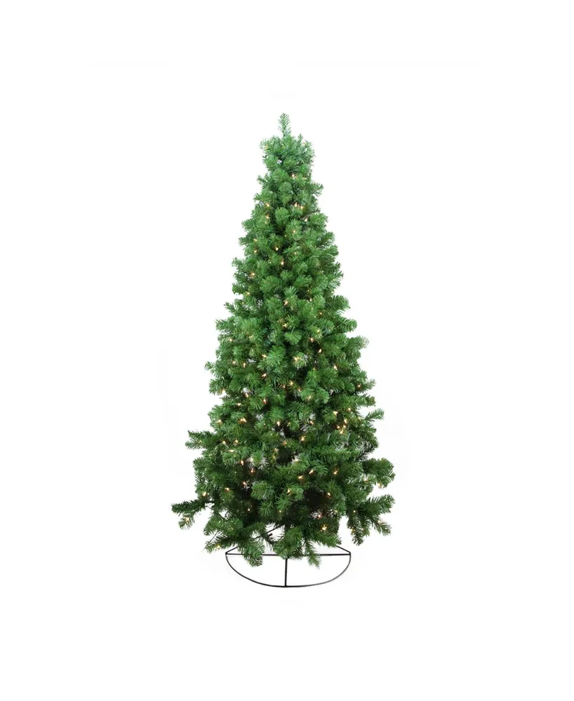 Northlight 6' Pre-Lit Pine Artificial Wall Christmas Tree - Clear Lights