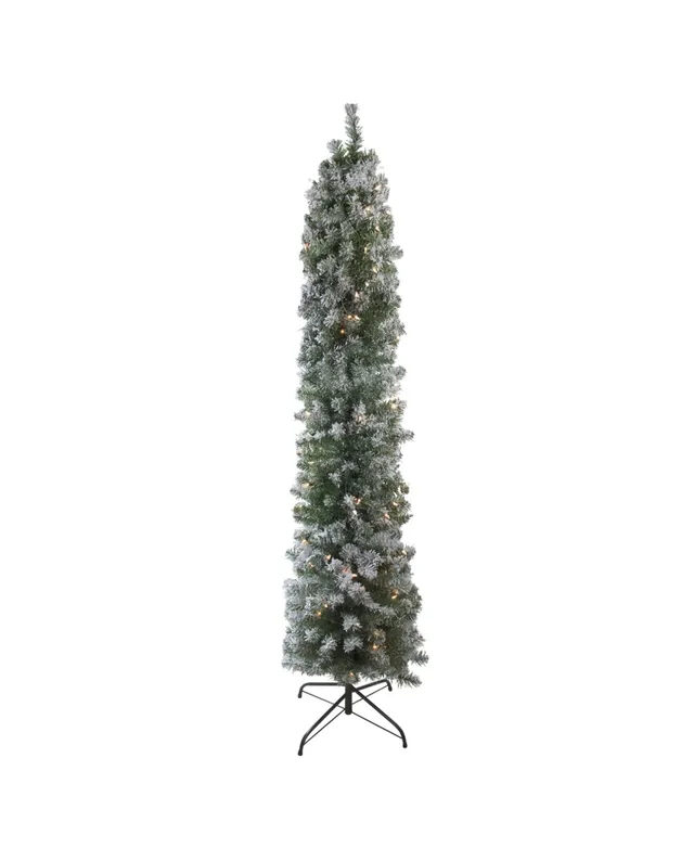 Northlight 6' Pre-Lit Red Tinsel Pop-Up Artificial Christmas Tree - Clear  Lights