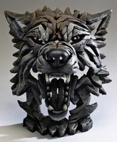 Enesco Edge Wolf Bust