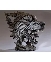 Enesco Edge Wolf Bust