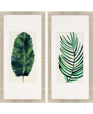 Paragon Palm Leaves Ii Framed Wall Art Set of 2, 43" x 21"