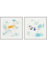 Paragon Poolside Ii Framed Wall Art Set of 2, 27" x 27"