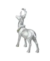 Northlight 10.5" Elegant Silver Christmas Table Top Reindeer Figure
