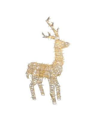 Northlight 48" Led Lighted Upright Standing Reindeer Outdoor Christmas Decoration