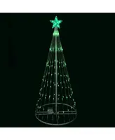 Northlight 4' Led Lighted Show Cone Christmas Tree Outdoor Decoration