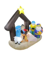 Northlight 5.5' Inflatable Nativity Scene Lighted Christmas Outdoor Decoration