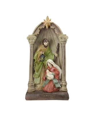 Northlight 14.5" Holy Family and Angel Figures Christmas Nativity Statue Decor