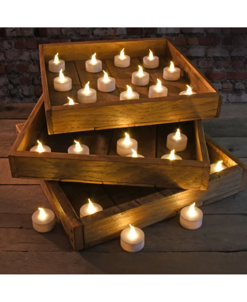 Lumabase Battery Operated Led Tea Light Candles, Set of 24