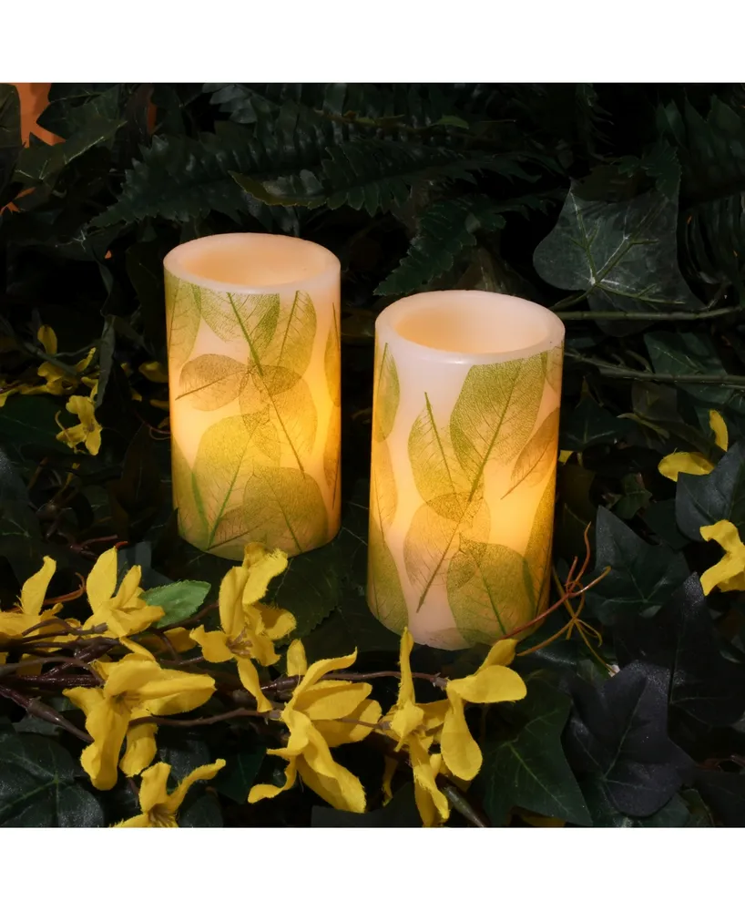 Lumabase Battery Operated Wax Candle, Set of 2
