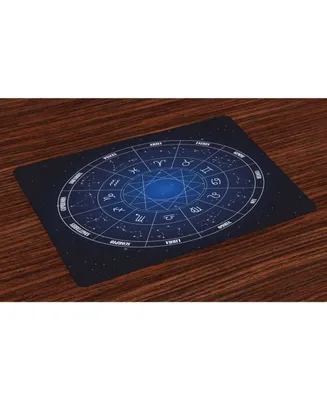 Ambesonne Astrology Place Mats, Set of 4
