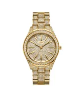 Jbw Women's Cristal 34 (0.12 ct. t.w.) Diamond 18k Gold-plated Stainless-steel Watch 38mm