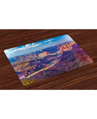 Ambesonne Canyon Place Mats, Set of 4