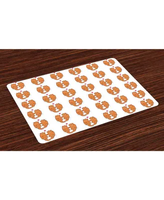 Ambesonne Otter Place Mats, Set of 4