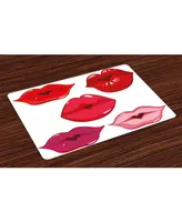 Ambesonne Kiss Place Mats