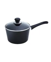 Scanpan Classic Induction 3.2 qt, 3.0 L, 8", 20cm Nonstick Saucepan with Lid, Black