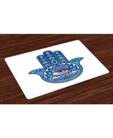 Ambesonne Evil Eye Place Mats, Set of 4