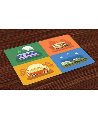 Ambesonne Rv Place Mats, Set of 4