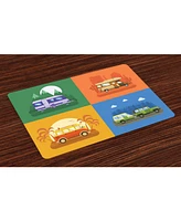 Ambesonne Rv Place Mats, Set of 4