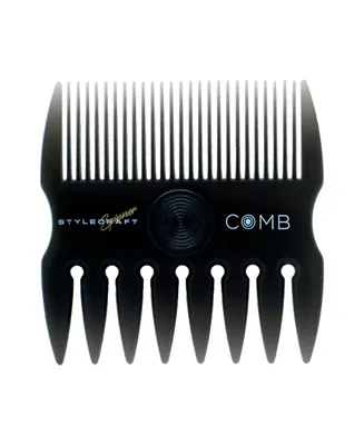 StyleCraft Professional 2 1 Spinner Fine/Coarse Tooth Texturizing and Grooming Hair Comb