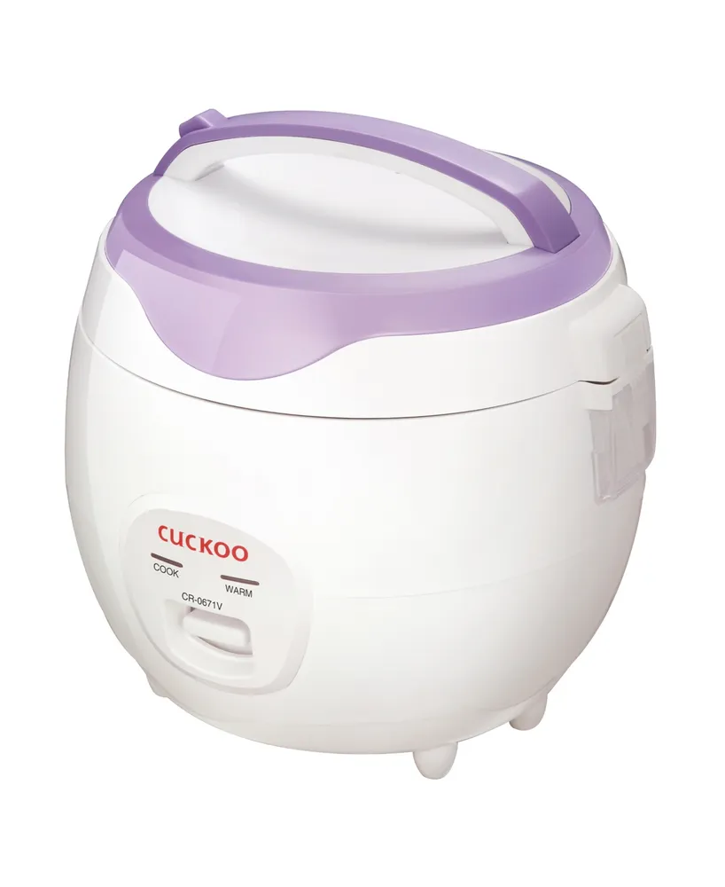 Cuckoo 6 Cup Electric Rice Cooker & Warmer Cr-0671V