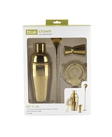 True Brands Gold Barware Set