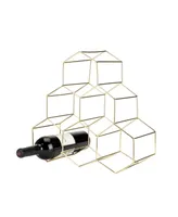 Viski Belmont Geo Wine Rack - Gold