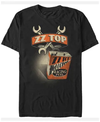 Fifth Sun Zz Top Men's Racing Fuel Oil Can Logo Short Sleeve T-Shirt
