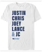 Fifth Sun N'Sync Men's Justin Chris Joey Lance Jc Names Short Sleeve T-Shirt