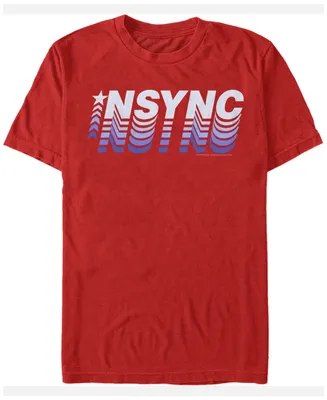 Fifth Sun N'Sync Men's Pop Star Gradient Logo Short Sleeve T-Shirt