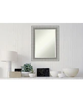 Amanti Art Elegant Brushed Framed Bathroom Vanity Wall Mirror