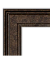 Amanti Art Ridge Framed Bathroom Vanity Wall Mirror, 33.5" x 27.50"