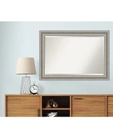 Amanti Art Parlor Silver-tone Framed Bathroom Vanity Wall Mirror