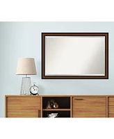 Amanti Art Yale Framed Bathroom Vanity Wall Mirror, 39.38" x 27.38"