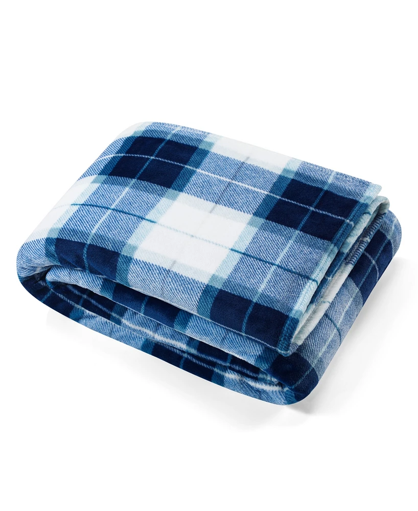 Nautica Plaid Ultra Soft Plush Blanket