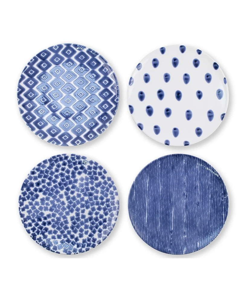 Vietri Santorini Assorted Dinner Plates - Set of 4