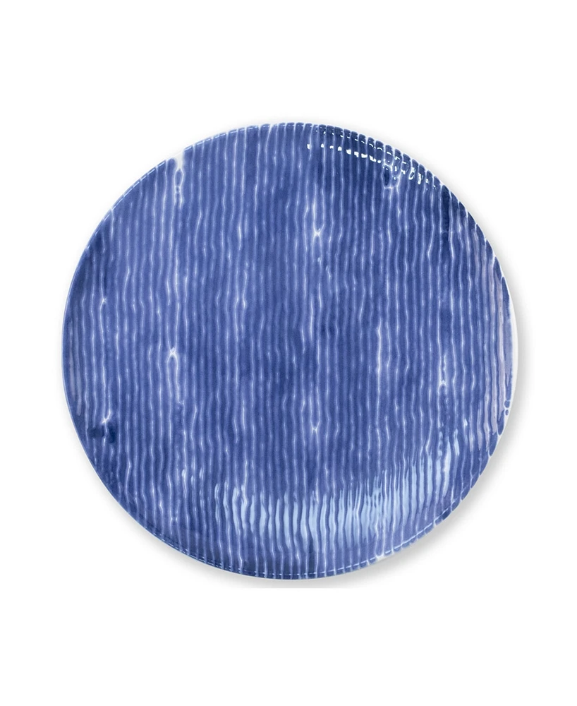 Vietri Santorini Stripe Salad Plate